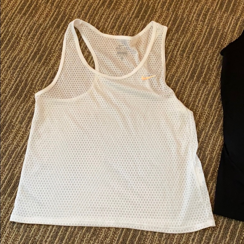 Nike white workout tank top